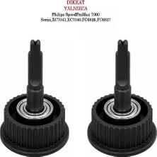 Srfn Ticaret Philips Speedpromax 7000 Serisi FC6827 Uyumlu Fırça Mekanik Dişlisi - 2 Adet