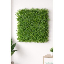 Yapay Çiçek Sitesi Yapay Yoğun Yapraklı Bitki Paneli 65X65 cm Fujer