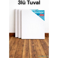 Yapay Çiçek Sitesi Standart Tuval 35X50 3lü