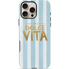 Piyasa Sepeti iPhone 16 Pro Max Vorian Çift Katmanlı Kılıf La Dolce Vita Blue