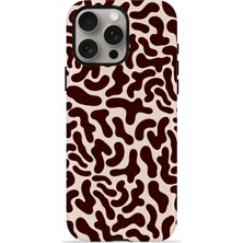 Piyasa Sepeti iPhone 15 Pro Vorian Çift Katmanlı Kılıf Cocoa Scribble