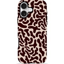 Piyasa Sepeti iPhone 17 Vorian Çift Katmanlı MagSafe Kılıf Cocoa Scribble