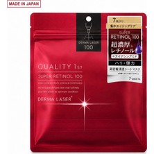Quality Qualıty 1st Derma Laser Super Retinol 100 Yoğun Retinol Bakım Yüz Maskesi 7’li – Made In Japanğ