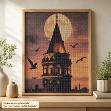 Wooden Things Galata Kulesi Elmas Boyama Tablo Kiti – 40×50 cm