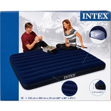 Intex Classic Downy Queen 68759 Çift Kişilik Şişme Yatak 152X203X22 cm