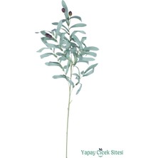 Yapay Çiçek Sitesi Yapay Zeytin Dalı 95 cm Mat Yeşil