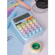 Azesur Mavi-Pinterest Hesap Makinesi 12 Haneli LCD Ekran Açılı Geniş Ekran Güneşenerji Pilli Hesap Makinesi