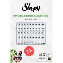 TeknoKapsül Sleepy 36 Al 33 Öde Natural Ultra Hassas Günlük Ped Normal 40 Adet ve Rosıe