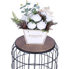 Yapay Çiçek Sitesi Yapay Çiçekli Romantic Çantalı Aranjman Model 23