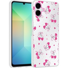 Marsilyan Galaxy A06 Kılıf Çiçek ve Fiyonk Desenli Kamera Yükseltili Mryn Premium