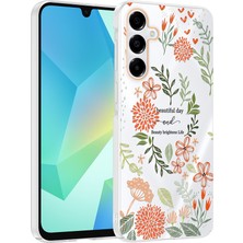 North Kingdom Galaxy A16 Kılıf Çiçek ve Fiyonk Desenli Kamera Yükseltili Nrtk Premium