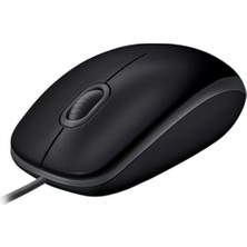TeknoKapsül B110 Kablolu USB Fare, Sessiz Tuşlar, Tam Boyutlu Konforlu Tasarım, Iki Elle Kullanılabilir Pc/mac/laptop - Gri
