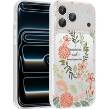 Ankayan Teknoloji iPhone 17 Pro Kılıf Çiçek ve Fiyonk Desenli Kamera Yükseltili Anky Premium
