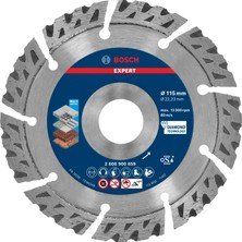 TeknoKapsül Bosch Professional 1x Expert Multimaterial Elmas Kesme Diskleri (Beton, Donatılı Beton, Tuğla, Yumuşak Taş, Ø 115 Mm, Aksesuar Küçük Avuç Taşlama Makinesi)