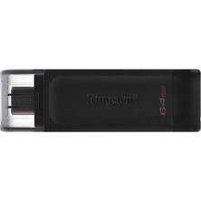 TeknoKapsül Kingston 64GB Usb-C 3.2 Gen 1 Datatraveler 70