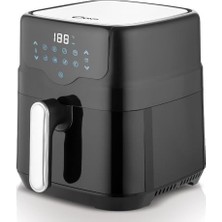 TeknoKapsül CDF-451 Prime Airfryer Yağsız Fritöz 4.5 L, Dijital Dokunmatik LED Ekran, 8 Otomatik Program, 80-200°C Sıcaklık Ayarı, Yapışmaz Hazne,kolay Temizlik