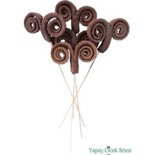 Yapay Çiçek Sitesi Kuru Çiçek Doğal Palm Ring 50 Cm 5 Adet