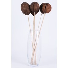 Yapay Çiçek Sitesi Kuru Çiçek Doğal Mintola Bell Cup Ball 45 Cm 5 Adet
