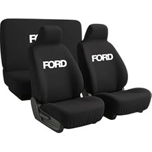 TeknoKapsül Terletmeyen Kumas ve Birebir Uyum Sunan Ford Tourneo Courier ile Uyumlu Oto Koltuk Kılıfı Siyah