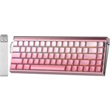 TeknoKapsül Aula Hero 68 He Manyetik Klavye Rapid Trigger Black King Switch 8000Hz Rgb Neon Tkl Hot Swap Oyuncu Klavyesi Pembe