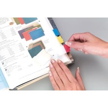 TeknoKapsül Post-It 686-RYB Sert Seperatör Dosyalama Için Ideal, Sert Polyester Indeks Kırmızı, Sarı, Mavi Kırmızı