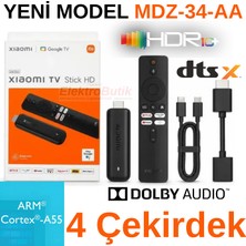 Xiaomi Tv Stick Hd Yeni Model Mdz-34-Aa 4 Çekirdek HDR10+ Dolby Audio Dts:x Xiaomi Tr Garantili