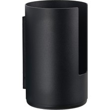 TeknoKapsül Zone Denmark Rim Duvar Için Tuvalet Kağıdı Saklama Kutusu, Çap 13,2 Cm, Yükseklik 21,8 Cm, Siyah