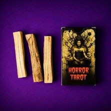 Horror Tarot Kartı & Palo Santo Tütsü Seti – 3'lü Spiritüel Set