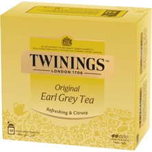 Twinings Tea Earl Grey Bergamotlu Çay 50'li Poşet Çay 100 gr