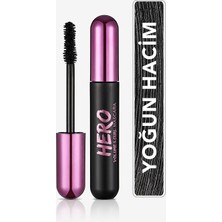 TeknoKapsül Flormar Kıvrım ve Hacim Veren Maskara (Siyah) - Hero Volume & Curl Mascara - 000-8682536022804
