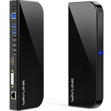 Wavlink Wavlınk USB 3.0 Evrensel Dizüstü Bilgisayar Bağlantı Istasyonu, Mac ve Windows Için Çift HDMI Monitör, Yeni MacBook Neo ile Uyumlu (Çift Video Çıkışı: Hdmı/dvı/vga, Gigabit Ethernet, Ses, 6 USB Bağlan