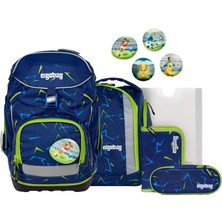 Ergobag Okul Çantası Seti Paketi Set Üstü Sürme Ayı - Koyu Mavi