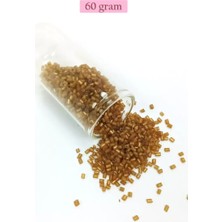 Hace Bazaar Kesme Cam Boncuk 2mm - 60 Gram - Şeffaf Kahverengi - BNC354 -Hcb