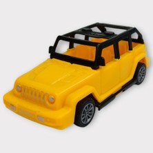 Esranın Dünyası Çek Bırak Arabalar 10 cm - Sarı Jeep (Lisinya)
