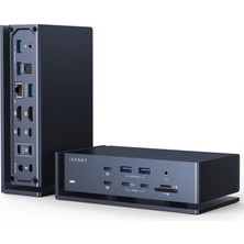 İvanky Ivanky Fusiondock Max1 20'si 2 Arada Thunderbolt 4 Bağlantı Istasyonu Iki Tb4 Yongası