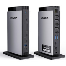 Wavlink Wavlınk Displaylink Bağlantı Istasyonu Üçlü Ekran 4k+Çift 2k, 3hdmı, 2dp