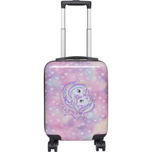 Beckmann, Çocuk Çantası Unicorn Princess Purple, Sağlam Sert Kabuklu Çanta El Bagajı, 4 Çift Tekerlekli, 22L, Mor