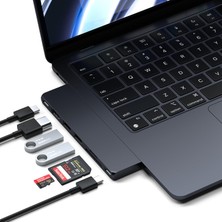 Satechi Satechı Çift Usb-C Pro Ince Hub 7'si 1 Arada, Gece Yarısı