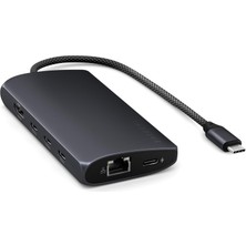 Satechi Satechı Usb-C Hub 8'i 1 Arada, HDMI 8k@30 Hz, Gece Yarısı