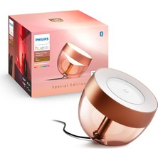 Philips Hue Beyaz ve Renkli Ambiance Iris Masa Lambası Özel Sürüm Bakır 520 Lm, Kısılabilir, 16 Milyon Renk, Uygulama Aracılığıyla Kontrol Edilebilir, Amazon Alexa (Echo, Echo Dot) ile Uyumlu