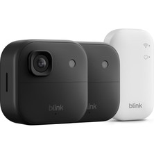 Blink Dış Mekan Kamerası 2k+ (En Yeni Nesil) – Kablosuz, Akıllı Güvenlik Kamerası, 2k Video Çözünürlüğü, Iki Yıla Kadar Pil Ömrü. Sync Base Modülü Dahil - 2 Kamera Sistemi, Siyah