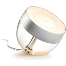 Philips Hue Beyaz ve Renkli Ambiance Iris Masa Lambası Özel Sürüm Gümüş 520 Lm, Kısılabilir, 16 Milyon Renk, Uygulama Aracılığıyla Kontrol Edilebilir, Amazon Alexa (Echo, Echo Dot) ile Uyumlu