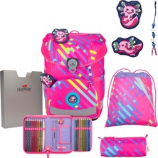 Derdiedas Okul Çantası Seti 5 Parçadan Oluşuyor. Ergoflex Kolay Neon Punkie