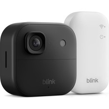 Blink Dış Mekan Kamerası 2k+ (En Yeni Nesil) – Kablosuz, Akıllı Güvenlik Kamerası, 2k Video Çözünürlüğü, Iki Yıla Kadar Pil Ömrü. Sync Base Modülü Dahil - 1 Kamera Sistemi, Siyah