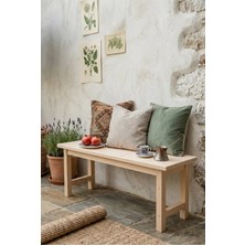 Milena Bench Naturel Bank 30X100 Ham Ladin Ağacı