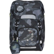 Beckmann, Okul Çantası Classic Maxi Camo Rex, Ilkokul, Ergonomik, Yağmurluk Dahil, 28L