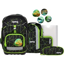 Ergobag Okul Çantası Seti Paket Seti Cybär Race - Siyah