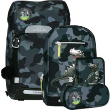 Beckmann Classic Maxi Okul Sırt Çantası Seti 6 Parça Camo Rex