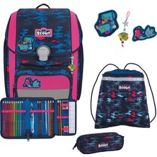 Scout Okul Çantası Basic Genius Set 4 Parça Magic Sea Lacivert
