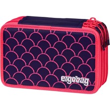 Ergobag Maxi Kalem Kutusu Seti 40 Parça, Lyra Renkli ve Keçeli Kalemler, Değiştirme Bölmesi, Cetvel, Makas Inci Dalış Ayı - Mor